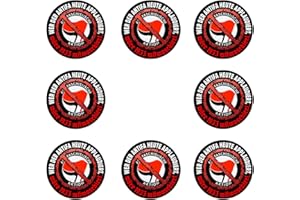 ‎SAMMYS SHIRT STORE 48 Stück Aufkleber 4cm rund Wer heut der Antifa applaudiert wär 33 mitmarschiert Sticker Sparpack gut haftend Aktiv werden 4 cm