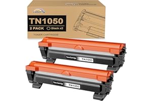 colorfly Cartucce toner TN-1050 compatible per Brother TN1050 compatibili con DCP-1610W 1510 1512 1612W Compatibile con HL-1210W 1112 1110 1212W Compatibile con MFC-1810 1910W (2 Nero)