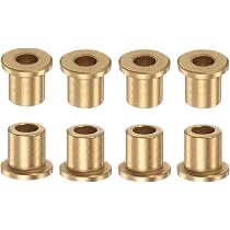 8 Douilles Bronze Autolubrifiantes 4mm Alésage Bride - Roulement Manchon 8mm OD 10mm Longueur