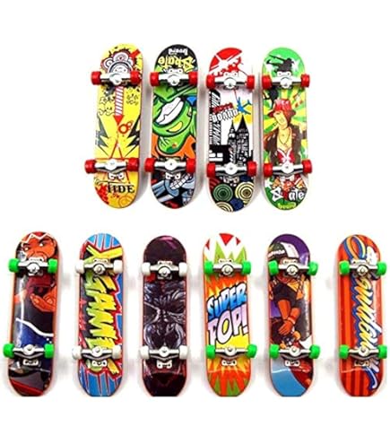 Namvo Mini Finger Skateboard Set, Mini Finger Bike, Finger Scooter, Finger Pants, Chariot, Accessoires de Scooter, Cadeau Créatif pour Les Amateurs de