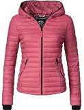 MARIKOO Giacca invernale da donna (XS-3XL) – Cappotto fasciatoio, fascia in vita, cappuccio rimovibile tramite bottoni, giacca calda da donna – N016, Nero , XS