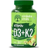 Vruksha Vitals Vit D3 & K2 100% RDA, 240 Tablets - For ...
