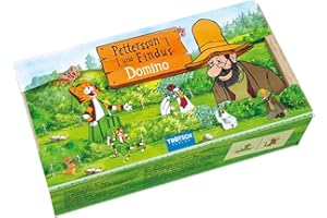 Pettersson & Findus Holz-Domino: in praktischer Holzbox mit Schieber (Pettersson und Findus)