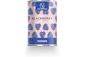 GOOD-NUTRITION Mora en Polvo - Liofilizado|biológico|vegano|crudo|pura fruta|no aditivo|rica en vitamina|Good Nutritions 120g