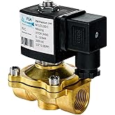 FSA Electroválvula latón 1/2" 230V AC 0-10 bar Vitón normalmente cerrada