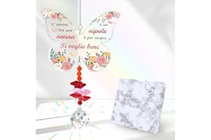 FODFGXF Regali Natale per Nonna Regalo Compleanno Nonna Regalo Nonna Acchiappasole in Cristallo Regali per Nonna Regalos per Una Nonna Idee Regalos Nonna Nipote