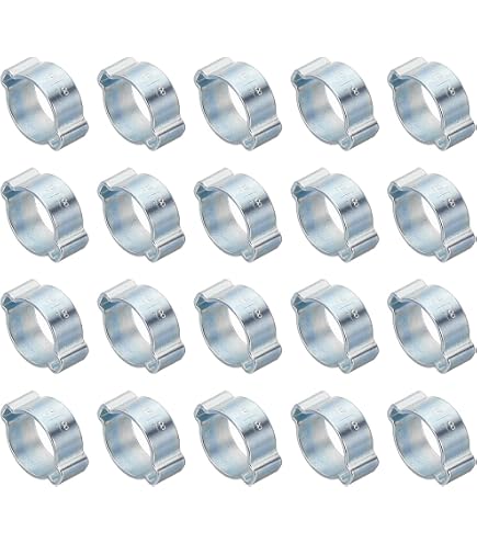 20 Colliers à Double Oreille En Acier Inoxydable 304 – Diamètre 13-15 Mm – Pour Tuyaux Carburant, Eau, Air – Lot De 20 - 7