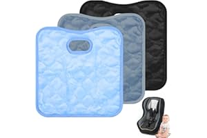 SCROLIEY 3PCS Baby Car Seat Protectors, Waterproof Car Seat Protector Potty Training for Child Seat Baby Cars Seats Protector Universal Cars Seat Cover Liner for Toddler Babies Kids (Grey, Black, Blue)