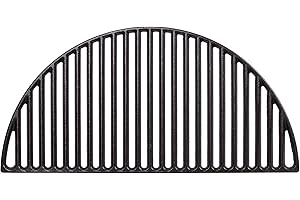 Kamado Joe BJ-HCICG Big Joe Grille de Cuisson Demi-Lune en Fonte Noir 1 x 29,5 x 60,2 cm