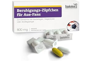 LIGAKAKAO Beruhigungs-Zäpfchen® für AUE Fans | Lakritz-Zäpfchen für AUE Fans zur Einnahme bei Niederlagen, Gegentoren & Abstiegsangst | Wähle unsere verrückten Männer Geschenk Fanartikel-Sets über „Farbe“ aus
