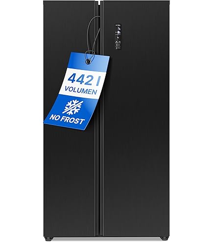 PKM SBS480NFWDBJ Kühl-Gefrierkombination | Side by Side | Schwarz | 444 Liter Nutzinhalt