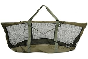 ‎LUCX Lucx Karpfen-Wiegeschlinge - Faltbarer Carp Weigh Sling mit Transporttasche (75 x 17 cm) - Soft-Mesh Wiegesack zum Wiegen & Releasen von Karpfen, Hecht & Co.