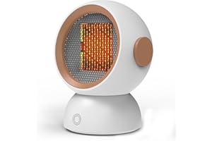 AYHOME calefactor bajo consumo - 1500W PTC Ceramico Radiador Electrico - Low Energy Silent - Features Anti-Tip Power Cut-Off And Overheating Protection