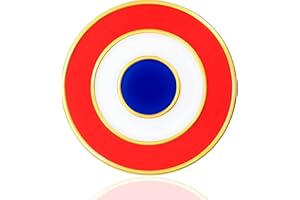 COOLMETALJACKET Pin's Cocarde Bleu Blanc Rouge | Pins Patriotique pour Fierté Nationale | Accessoire Mode Drapeau Français | Épinglette Solidarité Patriote France | Broche Costume Homme