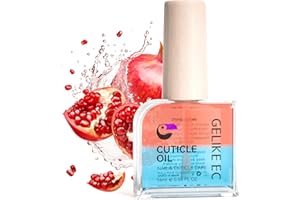 Gelike ec Cuticle Oil Nail: cura per unghie e cuticole, olio per unghie per la cura delle unghie, con oli biologici e vitamina E, vegano, leviga e rinforza le unghie nutrienti, 16 ml, melograno