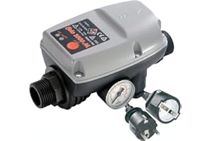 AMUR PUMPENSTEUERUNG DRUCKSCHALTER Druckwächter Automatic-Controller Durchflusswächter BRIO® verkabelt für Hauswasserwerk Pumpe Brunnenpumpe Kreiselpumpe Tauchpumpe Tiefbrunnenpumpe