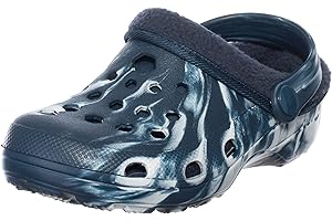 Brandsseller Zuecos para niños con forro, zapatos de jardín, degradados, color Azul, talla 30 EU Schmal