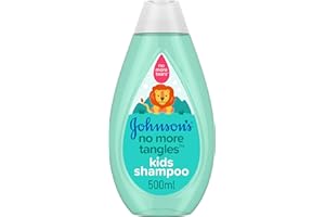 JOHNSON'S BABY Johnson'S No More Tangles Shampoing pour enfants, laisse les cheveux doux, lisses et faciles à peigner, 500 ml (lot de 1)