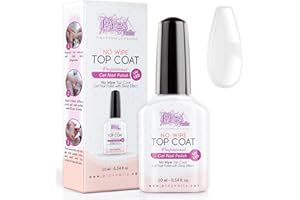 PICS NAILS TIRA FUORI LE UNGHIE Top Coat Gel Polish No Wipe 10ml Uv/Led - Clear Gel Nail Polish Sealer. Ultimate Nail Shine for All Methods. Achieve Professional Gloss and Durability! (Top Coat UV-LED No Wipe)