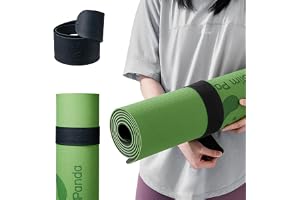 Slim Panda yogamattband, yoga matta rem slap-band, ett tryck håller mattan ordentligt rullad, gummiband bärrem för yogamatta