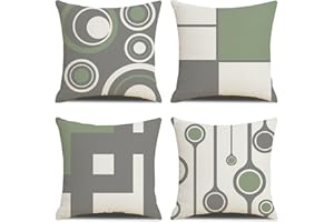 MYCDXE Federe Confezione da 4 40x40cm Copricuscini Decorativi Federe per Cuscini Cotone Biancheria Quadrate per Cuscino per Divano Sedia Letto Auto Sedia