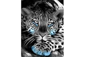 LAISLLA Diamond Painting Kits, 5D DIY Diamant Painting Kit Complet, Peinture Diamant Tigre pour Adultes, Enfants, Décoration Intérieur 30x40cm