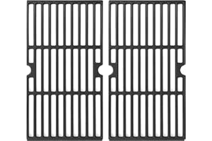 GFTIME 43 x 39cm Gusseisen Grillrost für ProfiCook PC-GG 1128, PC-GG 1255, PC-GG 1057 gasgrill, Gussrost Grillersatzteile 2 Stück für ProfiCook gasgrill