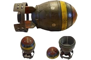 JTBDWOSK Mini Nuke Bomb Storage Box, Fallout -inspirierte, kreatives Harz handgefertigt,Grau