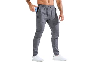 ZENWILL ZeroBols Pantalones Deportivos Hombre Gimnasio Cremallera Gym Jogger Pantalón Largo Running Entrenamiento Hombre