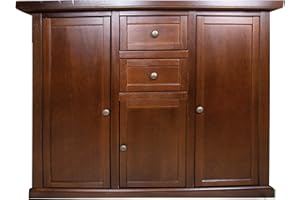 Mar.c.a. Design - Credenza Soggiorno in Legno di Pioppo, Stile Classico Arte Povera Elegante e Funzionale, Mobile Made in Italy