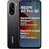 REDMI A7 Pro 5G (Black, 4GB RAM, 64GB Storage) | Segment's Fastest Processor | Segment's Largest Battery | Segment's Largest 