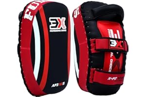 3X PROFESSIONAL CHOICE 3X Sports Muay Thai Pad for Coaching, Kickboxing Curved Kick pad, Thai Pads Strike Shield MMA, Martial Arts, Karate, Taekwondo, Punching, Foot, Knee and Elbow Target