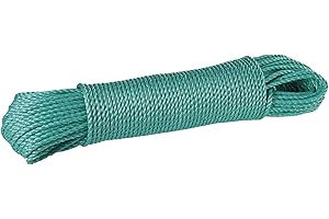 PROVENCE OUTILLAGE CORDERIES TOURNONAISES 04752 - Corde Polypropylène - 40 m - Haute resistance - Ø 4,5 mm - Verte