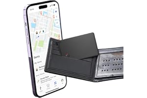 Ucani Dünne Wallet Tracker Karte, Wiederaufladbarer Geldbörsenfinder, Find My (nur iOS), Geldbeutel Handy Tracker, IP67 Wasserdicht, Gegenstandsortierer für Gepäckanhänger, Koffer, Telefon