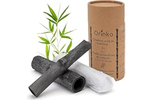 Orinko Binchotán Bio 3X | Carbón Activado Binchotán de Bambú para la Purificación de Agua en Jarra [Satisfacción o Reembolso]