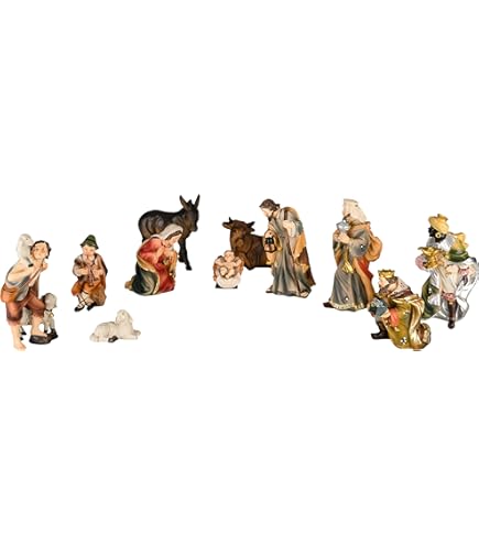 MaMeMi KRIPPENFIGUUR Kameel, zittend [hoogte 9 cm, met de hand beschilderd uit KUNSTHARS] – Hoogwaardig KRIPPENDIER & KRIPPENOOGSTEKER voor ORIËNTALISCHE WEIHNACHTSKRIPPEN