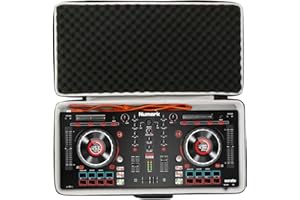 Khanka Hard Carrying Case for Numark Mixtrack Platinum FX/Platinum All-In-One 4-Deck DJ Controller. (Black)