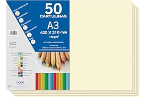 Dohe - Cartoncino 50 fogli A3 - Crema