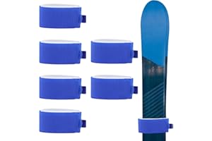 INSPUTOL Fascette da Sci Regolabili, Cinghie da Sci Cinghie da Sci Fascette da Sci Regolabili Fascette da Sci in Eva Fascette da Sci con Cuscinetti protettivi per Il Trasporto di Sci e Bastoncini