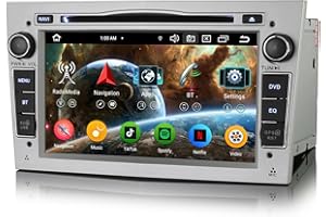 GONFEN 8-Kern 4GB+64GB Android 13 Autoradio für Opel Astra H Corsa D Zafira B Combo Meriva Vivaro Signum mit GPS Navi DVD Kabelloses Carplay Android Auto Bluetooth A2DP Canbus WiFi 4G DAB+ FM/AM