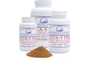 HAPPYKOI Limpiador de residuos orgánicos en aguas Aqua-5 Dry, de 70 a 280 g, para hasta 150.000 litros