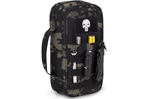 BUNNYCHIC Sac à Outils Tactique pour Homme – Pochette à Large Ouverture, Résistante à l’Eau, Polyvalente avec Poignée Zippée – Boîte à Outils Compacte et Robuste pour Électriciens, Charpentiers et Bricoleurs