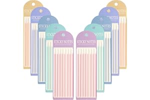 VALICAER 1600 sztuk znaczników długie zakładki indeksu lepkie zakładki do biura,Szkoły,Strona główna przezroczyste paski podświetlenia wielokrotnego użytku, nie uszkadza książek