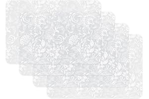 Venilia Juego de 4 manteles Individuales para Comedor, manteles Individuales para Comedor, manteles Individuales, Lavables, Aptos para Alimentos, 45 x 30 cm, 59062