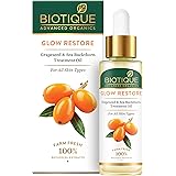 Biotique Advanced Organics Glow Restore Grapeseed & Sea Buckthorn Treatment Oil, 30ml