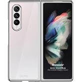 Microsonic Samsung Galaxy Z Fold 3 i&ccedil;in Kılıf Shell Platinum G&uuml;m&uuml;ş [Galaxy Z Fold 3 ile Uyumlu Kılıf - Siyah]