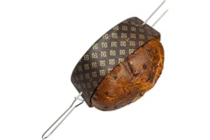 FAH FAMILY AT HOME Pincho para Panettone y Colomba Italiana de 1 kg (Longitud 40 cm), Robusto de Acero Inoxidable, Fácil de Usar, Horquilla para Panettone y Colomba con Tapones de Seguridad
