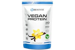 ‎BIOS NUTRITION Vegan Protein VANILLE 900gr - 4K veganes Proteinpulver - Natürlich lecker im Geschmack - pflanzliches Protein ohne Laktose & ohne Soja - BIOS Nutrition (Made in Germany)