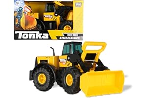 Tonka Steel Classics | Front Loader | Kids Construction Toys for Boys and Girls, Vehicle Toys for Creative Play, Motor Skill Development for Kids Ages 3+ | Basic Fun 06026