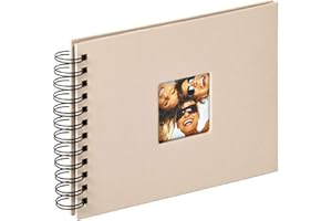 walther design Álbum de Fotos Arena 23 x 17 cm álbum en Espiral con Recorte de Cubierta, Fun SA-109-C
